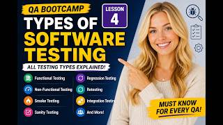 Types of Software Testing Explained (Functional, Regression, Smoke, Sanity) | QA Bootcamp Lesson 4
