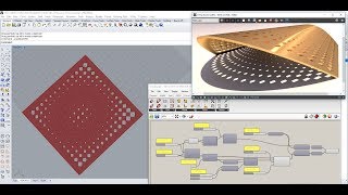 Grasshopper for Rhino 3D Curve attractor polygon array full tutorial Grasshopper Rhino 3d