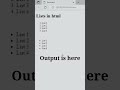 unordered lists in html || ordered lists in html || ul li and ol uses in html #html5 #css3