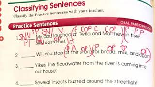 2nd grade Ch. 12 p. 828 practice sentences
