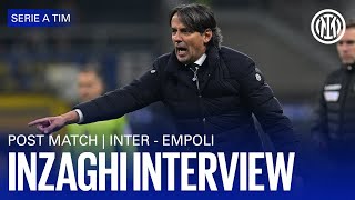 INTER 0-1 EMPOLI | INZAGHI INTERVIEW 🎙️⚫🔵