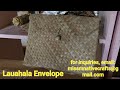 Lauhala Pandanus Envelopes, Eco-friendly, Arts and Crafts