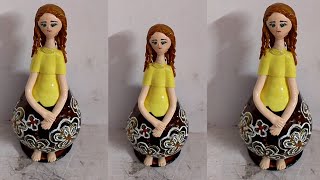 Doll Making/Clay craft/Coconutshell Craft Ideas.