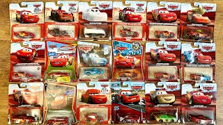 Unboxing Disney Pixar Cars: Lightning McQueen Deputy Hazard, Finish Line McQueen, McQueen With Cone