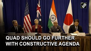 Quad should go ahead with constructive agenda for Indo-Pacific: EAM Jaishankar