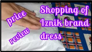 Online Shopping of Iznik Brand dress | Fabric Review | By Iram Official