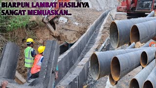 Hasil Pemasangan Precast  U-ditch Dengan Teknik Unik Di Batu Jomba