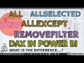 All AllExcept AllSelected RemoveFilter New DAX in Power BI - TAIK18 (6-35) Power BI