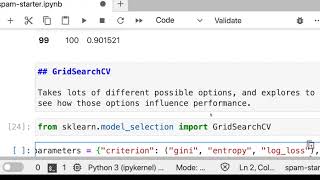 Machine Learning. Building Multiple Models with Different Parameter Values. GridSearchCv.
