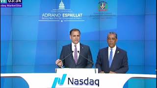 Primer campanazo de República Dominicana en el Nasdaq