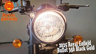 2025 Royal Enfield Bullet 350 Black Gold