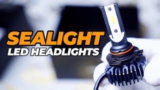 Cheap LED Headlights for Honda Toyota Chevy H11 9005 Unboxing Install Bright LIGHT OUTPUT - Sealight