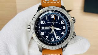 Xship.vn: Hamilton Khaki Aviation X-Wind Automatic Blue Dial Men Watch H77765541