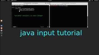 Java input tutorial in Linux