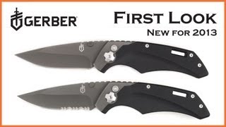 FIRST LOOK - Gerber Contrast AO (Assisted Opening) Knife - Serrated or Fine Edge