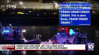 Video shows passenger jet colliding with military helicopter