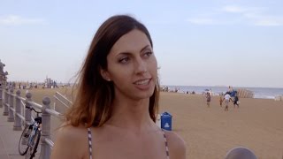 Claire looks for guys on the beach - Young, Trans and Looking for Love: Preview - BBC