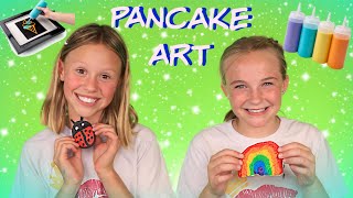 Silly Colorful Pancake Art Challenge! Who Did Better Pancake Art?