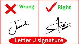 Letter J signature style