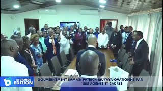 Gouvernement Sama 2: Patrick Muyaya ovationné par ses agents et cadres