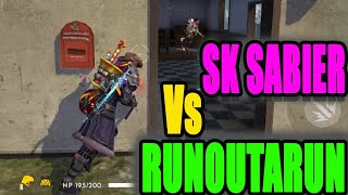 Free Fire tricks and tips || Sk sabier vs Runoutarun|| Run Gaming