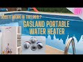 Can a Portable Shower Heater Heat up my Inground Pool?  Gasland Propane Heater. DIY