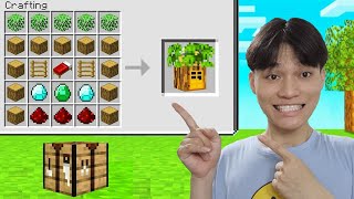 Mình thử thách 24H xây nhà hiện đại chỉ 1 phút Trong Minecraft..! Bể Bơi Nuôi Cá Chống Đại Zombie