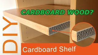 DIY Cardboard Shelf That Looks Like Wood: Simple, Easy Home Decor Idea #2