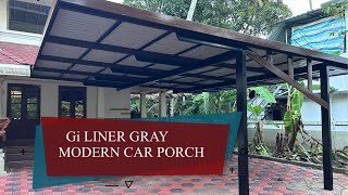 Gi LiNER SHEET // modern CAR PORCH //       2 വാഹനം കിടക്കാൻ ഈ സ്ഥലം ധാരാളം  #fabtechmedia