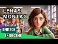 Deutsch Lernen durch Hören: Lenas Unvergesslicher Montag | Deutsche Geschichte & Dialoge