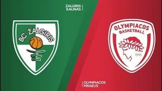 2021.01.22 - Zalgiris Kaunas vs Olympiacos Piraeus 81-79 (Euroleague 2020-21, RS, Round 21)