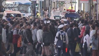 駅周辺で酒販売自粛　ハロウィーン直前　週末の渋谷(19/10/26)