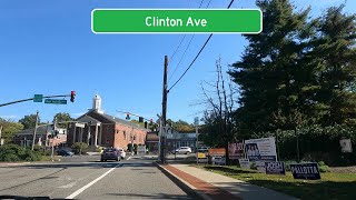 ⁴ᴷ⁶⁰ Driving Clinton Avenue from Bergenfield, NJ to Tenafly, NJ