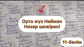 ОРТА ЖҮЗ НАЙМАН ШЕЖІРЕСІ✅ Толық #шежіре 11-бөлім‼️‼️ #тарихшежіре #тарих #найманшежіресі