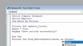 VBA code to avoid automatic save in Microsoft Access@COMPUTEREXCELSOLUTION