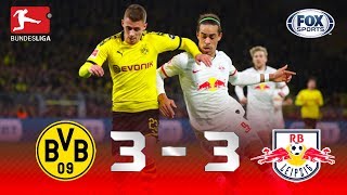 Borussia Dortmund - RB Leipzig [3-3] | GOLES | Jornada 16 | Bundesliga