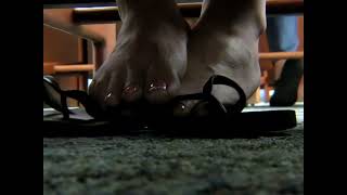 Orange Toe-nailed College Beauty Shoeplay (headshot)