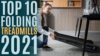 Top 10: Best Folding Treadmills of 2021 / Electric Under Desk Treadmill / Portable Walking Pad