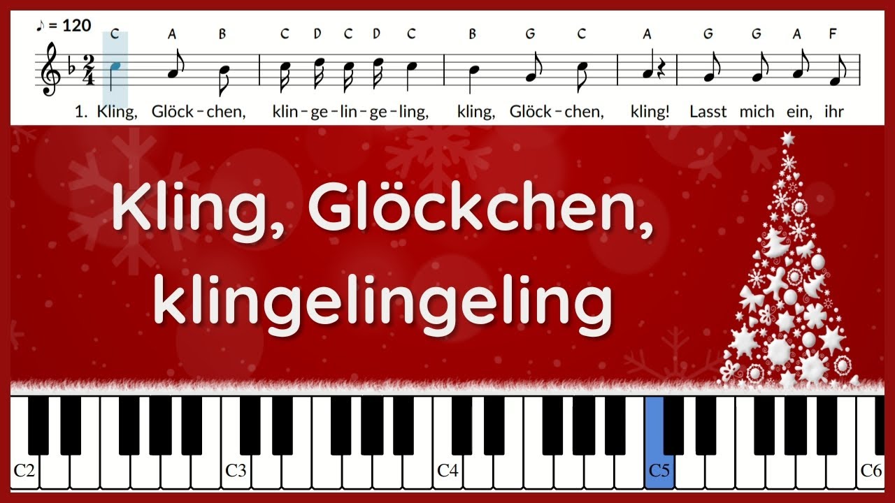 Kling, Glöckchen, Klingelingeling / Text Und Noten / Instrumental ...