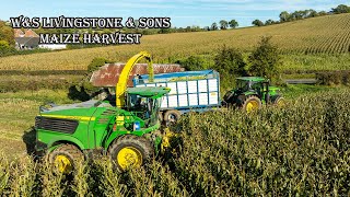 John Deere 9900i Maize Harvest Northern Ireland | W\u0026S Livingstone