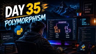 🔥 Day 35 - Polymorphism in Python 🚀 | Same Method Different Behavior 🔥 | Python OOP Explained