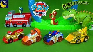 Paw Patrol New SPARK Vehicles Gigantosaurus Dinosaur Toys & PJ Masks Mega Bloks Video for Kids!