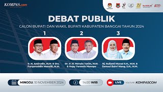 LIVE - Debat Publik Kedua Calon Bupati dan Wakil Bupati Kabupaten Banggai 2024