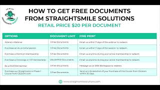 How to Get Free Documents from StraightSmile Solutions