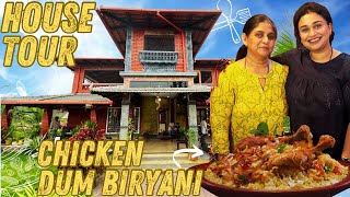 ಇದು ಮನೆ ನಾ ಅತವಾ FARM HOUSE ಹಾ?😱| HOUSE TOUR | CHICKEN DUM BIRYANI Recipe #shettypriyankka #biryani