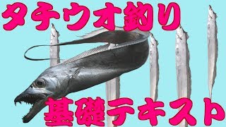 【タチウオ釣り】仕掛け・釣り方　【基礎テキスト編】