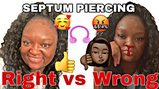 SEPTUM PIERCING GONE WRONG: TIPS, HEALING AND MORE