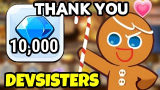 All PLAYERS Gets 10,000 💎 CRYSTALS from DEVSISTERS Because...