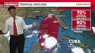 Saturday 8/26 11 AM: Tropical storm brewing in the Gulf of Mexico, could impact Georgia