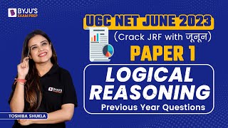 UGC NET June 2023 | UGC NET Paper 1 Preparation | Logical Reasoning PYQs | Toshiba Mam